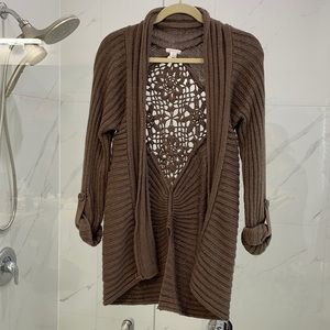 Xhilaration mid length brown sweater